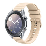 Bracelet de montre en silicone à motif points ondulés de 22 mm, couleur unie, pour Samsung Galaxy Watch3 45mm, pour Samsung Galaxy Watch 46mm, pour Samsung Gear S3 Classic, pour Samsung Gear S3 Frontier