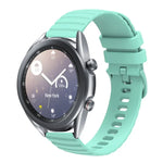 Bracelet de montre en silicone à motif points ondulés de 22 mm, couleur unie, pour Samsung Galaxy Watch3 45mm, pour Samsung Galaxy Watch 46mm, pour Samsung Gear S3 Classic, pour Samsung Gear S3 Frontier