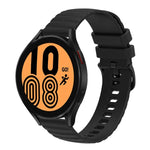 Bracelet de montre en silicone à motif points ondulés de 22 mm, couleur unie, pour Samsung Galaxy Watch3 45mm, pour Samsung Galaxy Watch 46mm, pour Samsung Gear S3 Classic, pour Samsung Gear S3 Frontier