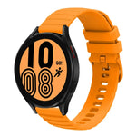 Bracelet de montre en silicone à motif points ondulés de 22 mm, couleur unie, pour Samsung Galaxy Watch3 45mm, pour Samsung Galaxy Watch 46mm, pour Samsung Gear S3 Classic, pour Samsung Gear S3 Frontier