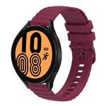 Bracelet de montre en silicone à motif points ondulés de 22 mm, couleur unie, pour Samsung Galaxy Watch3 45mm, pour Samsung Galaxy Watch 46mm, pour Samsung Gear S3 Classic, pour Samsung Gear S3 Frontier