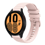 Bracelet de montre en silicone à motif points ondulés de 22 mm, couleur unie, pour Samsung Galaxy Watch3 45mm, pour Samsung Galaxy Watch 46mm, pour Samsung Gear S3 Classic, pour Samsung Gear S3 Frontier