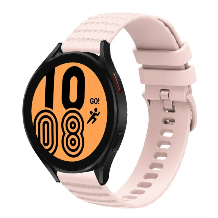 Bracelet de montre en silicone à motif points ondulés de 22 mm, couleur unie, pour Samsung Galaxy Watch3 45mm, pour Samsung Galaxy Watch 46mm, pour Samsung Gear S3 Classic, pour Samsung Gear S3 Frontier
