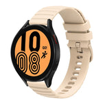 Bracelet de montre en silicone à motif points ondulés de 22 mm, couleur unie, pour Samsung Galaxy Watch3 45mm, pour Samsung Galaxy Watch 46mm, pour Samsung Gear S3 Classic, pour Samsung Gear S3 Frontier