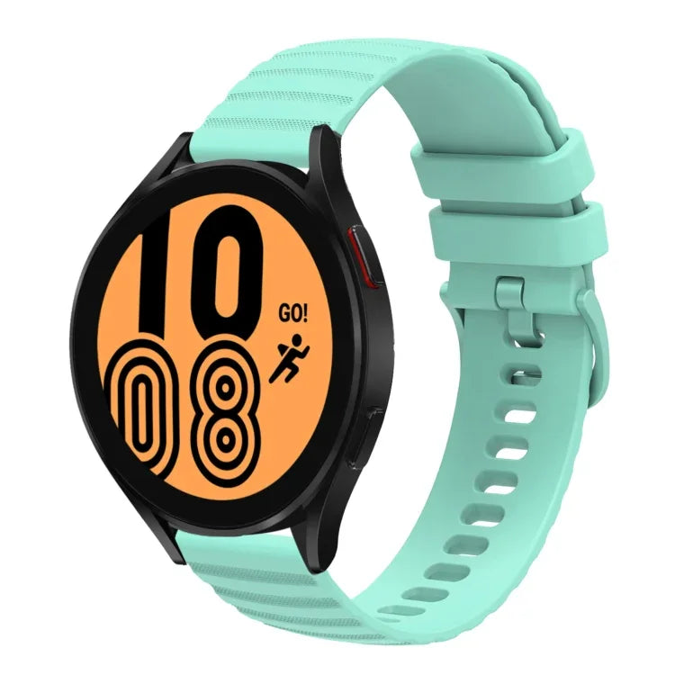 Bracelet de montre en silicone à motif points ondulés de 22 mm, couleur unie, pour Samsung Galaxy Watch3 45mm, pour Samsung Galaxy Watch 46mm, pour Samsung Gear S3 Classic, pour Samsung Gear S3 Frontier