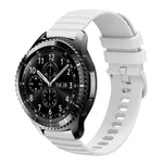 Bracelet de montre en silicone à motif points ondulés de 22 mm, couleur unie, pour Samsung Galaxy Watch3 45mm, pour Samsung Galaxy Watch 46mm, pour Samsung Gear S3 Classic, pour Samsung Gear S3 Frontier