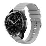 Bracelet de montre en silicone à motif points ondulés de 22 mm, couleur unie, pour Samsung Galaxy Watch3 45mm, pour Samsung Galaxy Watch 46mm, pour Samsung Gear S3 Classic, pour Samsung Gear S3 Frontier