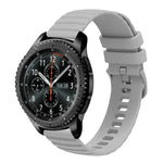 Bracelet de montre en silicone à motif points ondulés de 22 mm, couleur unie, pour Samsung Galaxy Watch3 45mm, pour Samsung Galaxy Watch 46mm, pour Samsung Gear S3 Classic, pour Samsung Gear S3 Frontier