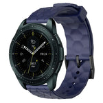 20mm Football Pattern Solid Color Silicone Watch Band, For Samsung Galaxy Watch Active 2 44mm, For Samsung Galaxy Watch 42mm