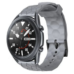 Bracelet de montre en silicone à motif football de couleur unie 22 mm, pour Samsung Galaxy Watch3 45 mm, pour Samsung Galaxy Watch 46 mm, pour Samsung Gear S3 Classic, pour Samsung Gear S3 Frontier