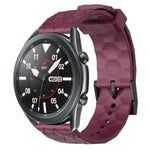 Bracelet de montre en silicone à motif football de couleur unie 22 mm, pour Samsung Galaxy Watch3 45 mm, pour Samsung Galaxy Watch 46 mm, pour Samsung Gear S3 Classic, pour Samsung Gear S3 Frontier