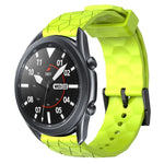 Bracelet de montre en silicone à motif football de couleur unie 22 mm, pour Samsung Galaxy Watch3 45 mm, pour Samsung Galaxy Watch 46 mm, pour Samsung Gear S3 Classic, pour Samsung Gear S3 Frontier