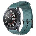 Bracelet de montre en silicone à motif football de couleur unie 22 mm, pour Samsung Galaxy Watch3 45 mm, pour Samsung Galaxy Watch 46 mm, pour Samsung Gear S3 Classic, pour Samsung Gear S3 Frontier