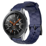 Bracelet de montre en silicone à motif football de couleur unie 22 mm, pour Samsung Galaxy Watch3 45 mm, pour Samsung Galaxy Watch 46 mm, pour Samsung Gear S3 Classic, pour Samsung Gear S3 Frontier