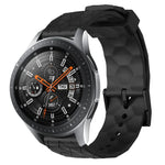 Bracelet de montre en silicone à motif football de couleur unie 22 mm, pour Samsung Galaxy Watch3 45 mm, pour Samsung Galaxy Watch 46 mm, pour Samsung Gear S3 Classic, pour Samsung Gear S3 Frontier
