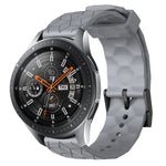 Bracelet de montre en silicone à motif football de couleur unie 22 mm, pour Samsung Galaxy Watch3 45 mm, pour Samsung Galaxy Watch 46 mm, pour Samsung Gear S3 Classic, pour Samsung Gear S3 Frontier