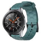 Bracelet de montre en silicone à motif football de couleur unie 22 mm, pour Samsung Galaxy Watch3 45 mm, pour Samsung Galaxy Watch 46 mm, pour Samsung Gear S3 Classic, pour Samsung Gear S3 Frontier