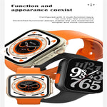 Montre connectée S8 Ultra avec écran couleur de 1,81 pouce, compatible avec la surveillance de la fréquence cardiaque et de la pression artérielle.