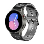 Bracelet de montre en silicone à texture incurvée, pour Samsung Galaxy Watch 5 44 mm, pour Samsung Galaxy Watch 5 40 mm, pour Samsung Galaxy Watch 5 Pro 45 mm