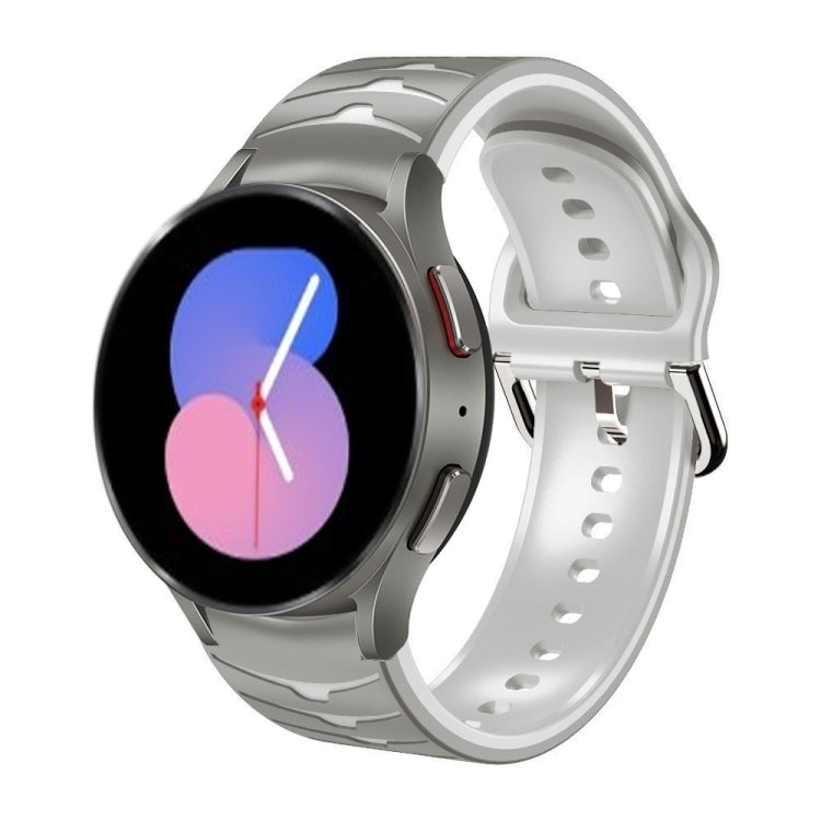 Bracelet de montre en silicone à texture incurvée, pour Samsung Galaxy Watch 5 44 mm, pour Samsung Galaxy Watch 5 40 mm, pour Samsung Galaxy Watch 5 Pro 45 mm