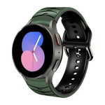 Bracelet de montre en silicone à texture incurvée, pour Samsung Galaxy Watch 5 44 mm, pour Samsung Galaxy Watch 5 40 mm, pour Samsung Galaxy Watch 5 Pro 45 mm