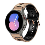 Bracelet de montre en silicone à texture incurvée, pour Samsung Galaxy Watch 5 44 mm, pour Samsung Galaxy Watch 5 40 mm, pour Samsung Galaxy Watch 5 Pro 45 mm