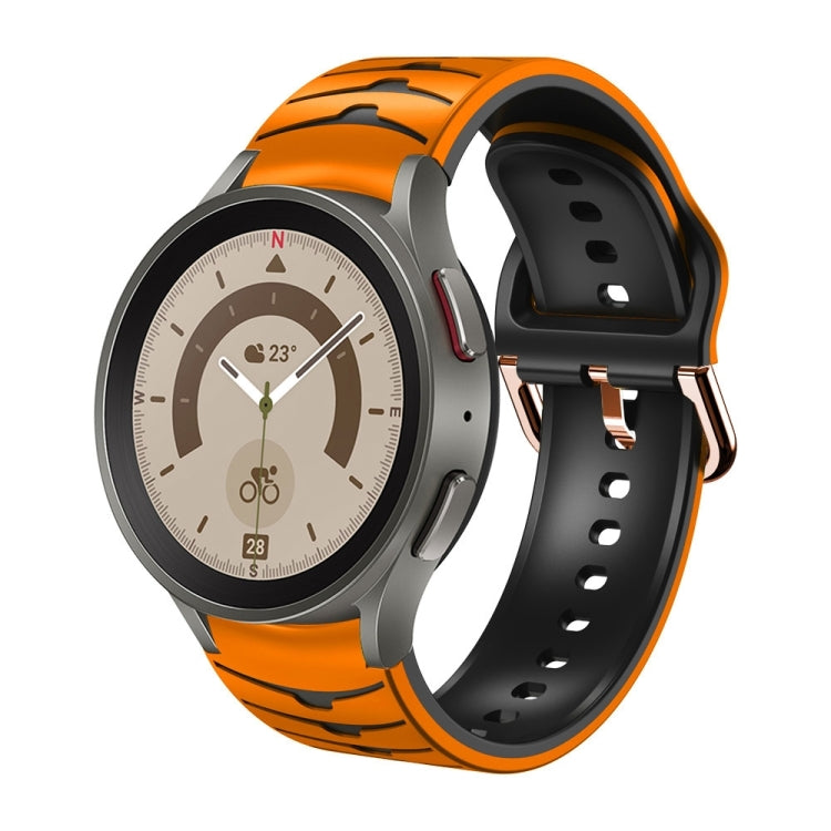 Bracelet de montre en silicone à texture incurvée, pour Samsung Galaxy Watch 5 44 mm, pour Samsung Galaxy Watch 5 40 mm, pour Samsung Galaxy Watch 5 Pro 45 mm
