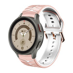 Bracelet de montre en silicone à texture incurvée, pour Samsung Galaxy Watch 5 44 mm, pour Samsung Galaxy Watch 5 40 mm, pour Samsung Galaxy Watch 5 Pro 45 mm