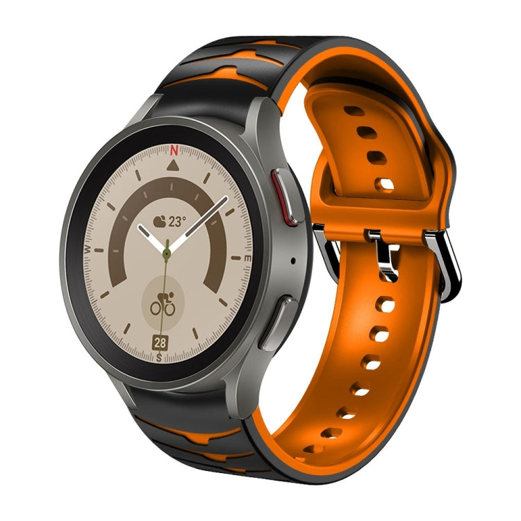 Bracelet de montre en silicone à texture incurvée, pour Samsung Galaxy Watch 5 44 mm, pour Samsung Galaxy Watch 5 40 mm, pour Samsung Galaxy Watch 5 Pro 45 mm