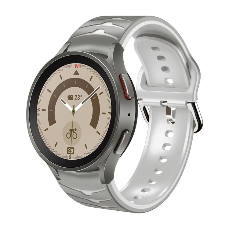 Bracelet de montre en silicone à texture incurvée, pour Samsung Galaxy Watch 5 44 mm, pour Samsung Galaxy Watch 5 40 mm, pour Samsung Galaxy Watch 5 Pro 45 mm