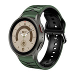 Bracelet de montre en silicone à texture incurvée, pour Samsung Galaxy Watch 5 44 mm, pour Samsung Galaxy Watch 5 40 mm, pour Samsung Galaxy Watch 5 Pro 45 mm