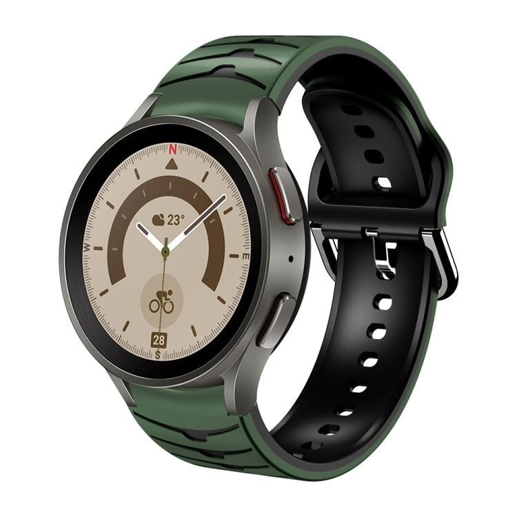 Bracelet de montre en silicone à texture incurvée, pour Samsung Galaxy Watch 5 44 mm, pour Samsung Galaxy Watch 5 40 mm, pour Samsung Galaxy Watch 5 Pro 45 mm