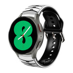 Bracelet de montre en silicone à texture incurvée, pour Samsung Galaxy Watch 4 44 mm, pour Samsung Galaxy Watch 4 40 mm, pour Samsung Galaxy Watch 4 Classic 42 mm