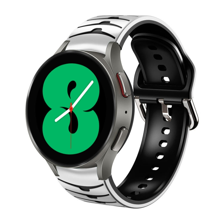 Bracelet de montre en silicone à texture incurvée, pour Samsung Galaxy Watch 4 44 mm, pour Samsung Galaxy Watch 4 40 mm, pour Samsung Galaxy Watch 4 Classic 42 mm