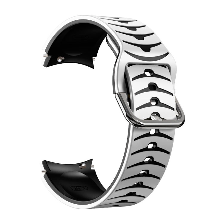 Bracelet de montre en silicone à texture incurvée, pour Samsung Galaxy Watch 4 44 mm, pour Samsung Galaxy Watch 4 40 mm, pour Samsung Galaxy Watch 4 Classic 42 mm