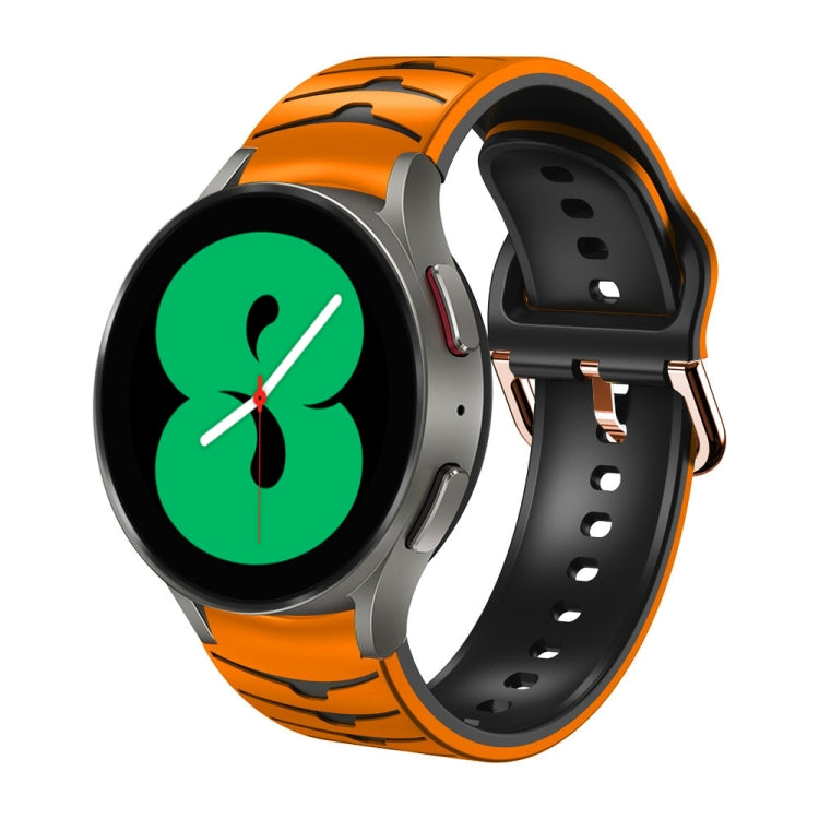 Bracelet de montre en silicone à texture incurvée, pour Samsung Galaxy Watch 4 44 mm, pour Samsung Galaxy Watch 4 40 mm, pour Samsung Galaxy Watch 4 Classic 42 mm