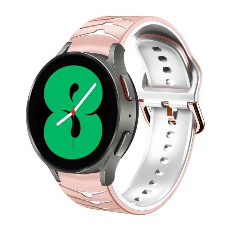Bracelet de montre en silicone à texture incurvée, pour Samsung Galaxy Watch 4 44 mm, pour Samsung Galaxy Watch 4 40 mm, pour Samsung Galaxy Watch 4 Classic 42 mm