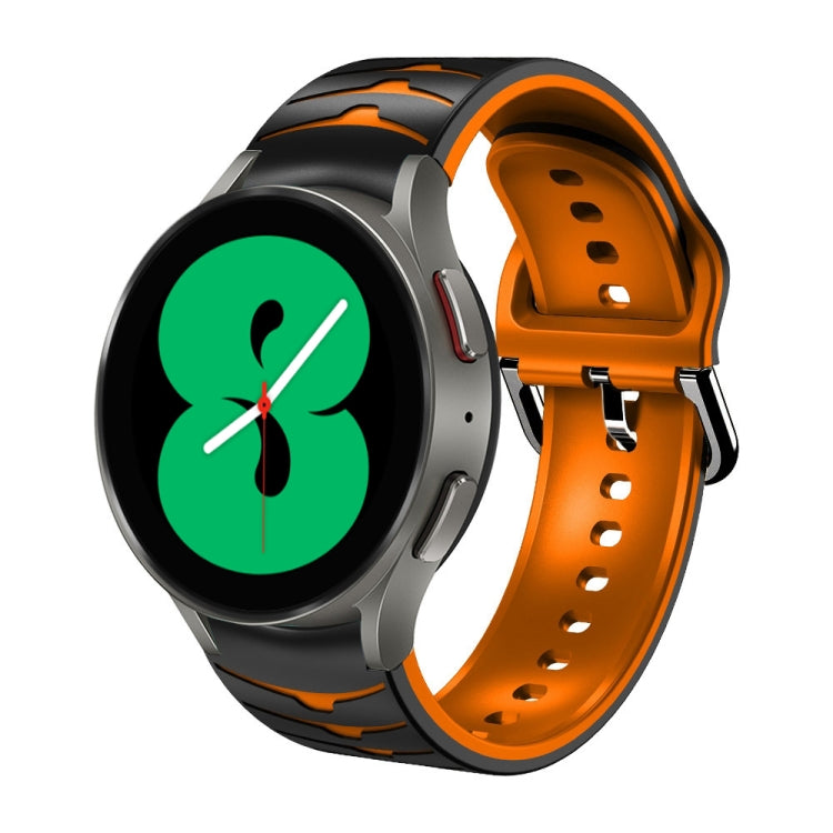 Bracelet de montre en silicone à texture incurvée, pour Samsung Galaxy Watch 4 44 mm, pour Samsung Galaxy Watch 4 40 mm, pour Samsung Galaxy Watch 4 Classic 42 mm