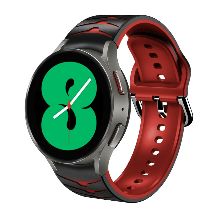 Bracelet de montre en silicone à texture incurvée, pour Samsung Galaxy Watch 4 44 mm, pour Samsung Galaxy Watch 4 40 mm, pour Samsung Galaxy Watch 4 Classic 42 mm