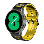 Bracelet de montre en silicone à texture incurvée, pour Samsung Galaxy Watch 4 44 mm, pour Samsung Galaxy Watch 4 40 mm, pour Samsung Galaxy Watch 4 Classic 42 mm