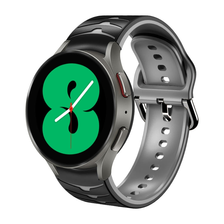 Bracelet de montre en silicone à texture incurvée, pour Samsung Galaxy Watch 4 44 mm, pour Samsung Galaxy Watch 4 40 mm, pour Samsung Galaxy Watch 4 Classic 42 mm