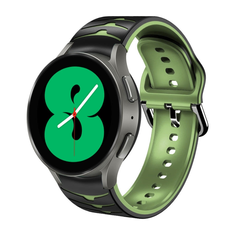 Bracelet de montre en silicone à texture incurvée, pour Samsung Galaxy Watch 4 44 mm, pour Samsung Galaxy Watch 4 40 mm, pour Samsung Galaxy Watch 4 Classic 42 mm