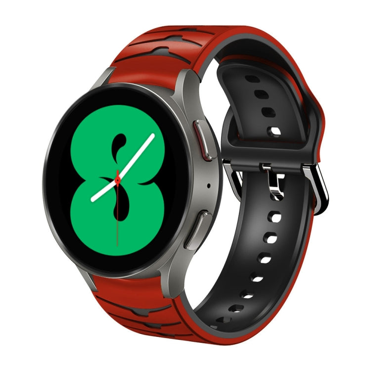 Bracelet de montre en silicone à texture incurvée, pour Samsung Galaxy Watch 4 44 mm, pour Samsung Galaxy Watch 4 40 mm, pour Samsung Galaxy Watch 4 Classic 42 mm