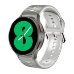Bracelet de montre en silicone à texture incurvée, pour Samsung Galaxy Watch 4 44 mm, pour Samsung Galaxy Watch 4 40 mm, pour Samsung Galaxy Watch 4 Classic 42 mm