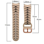 Bracelet de montre en silicone à texture incurvée, pour Samsung Galaxy Watch 4 44 mm, pour Samsung Galaxy Watch 4 40 mm, pour Samsung Galaxy Watch 4 Classic 42 mm
