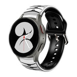 Bracelet de montre en silicone à texture incurvée, pour Samsung Galaxy Watch 4 44 mm, pour Samsung Galaxy Watch 4 40 mm, pour Samsung Galaxy Watch 4 Classic 42 mm