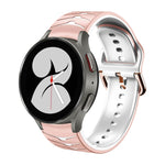 Bracelet de montre en silicone à texture incurvée, pour Samsung Galaxy Watch 4 44 mm, pour Samsung Galaxy Watch 4 40 mm, pour Samsung Galaxy Watch 4 Classic 42 mm