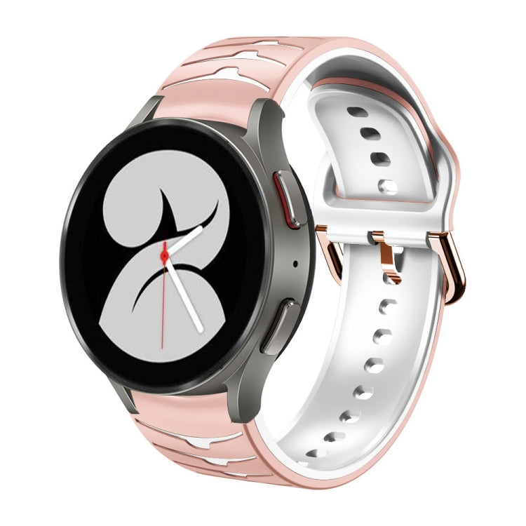 Bracelet de montre en silicone à texture incurvée, pour Samsung Galaxy Watch 4 44 mm, pour Samsung Galaxy Watch 4 40 mm, pour Samsung Galaxy Watch 4 Classic 42 mm