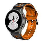 Bracelet de montre en silicone à texture incurvée, pour Samsung Galaxy Watch 4 44 mm, pour Samsung Galaxy Watch 4 40 mm, pour Samsung Galaxy Watch 4 Classic 42 mm