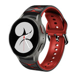 Bracelet de montre en silicone à texture incurvée, pour Samsung Galaxy Watch 4 44 mm, pour Samsung Galaxy Watch 4 40 mm, pour Samsung Galaxy Watch 4 Classic 42 mm